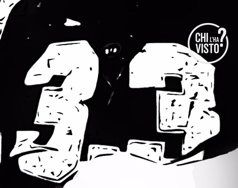 Immagine diffusa da Chi l'ha visto? (Rai 3) per il riconoscimento