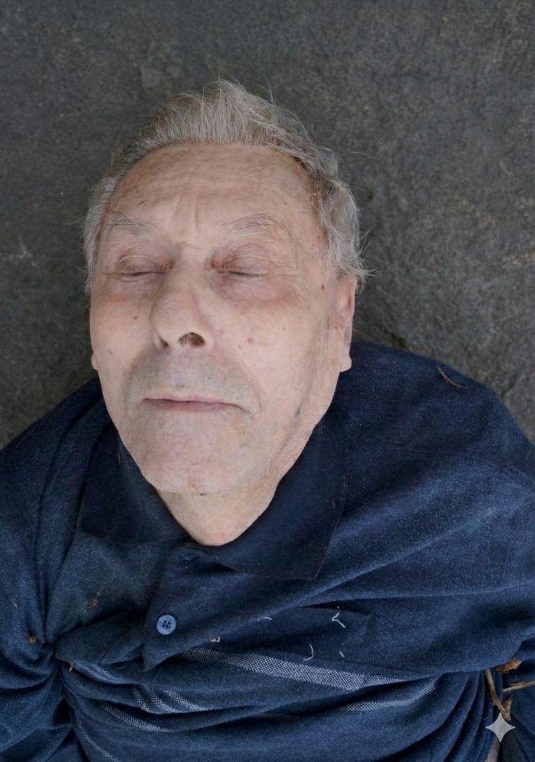 Foto diffusa su autorizzazione della Procura di Ferrara per chiedere aiuto nell'identificazione dell'anziano trovato morto a Ostellato
